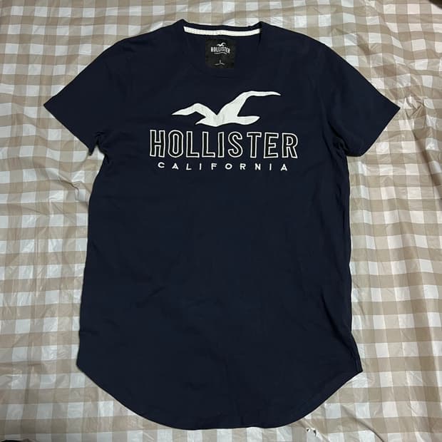 홀리스터 여성 네이비 반팔 S 새 반팔티 곤색 여성용