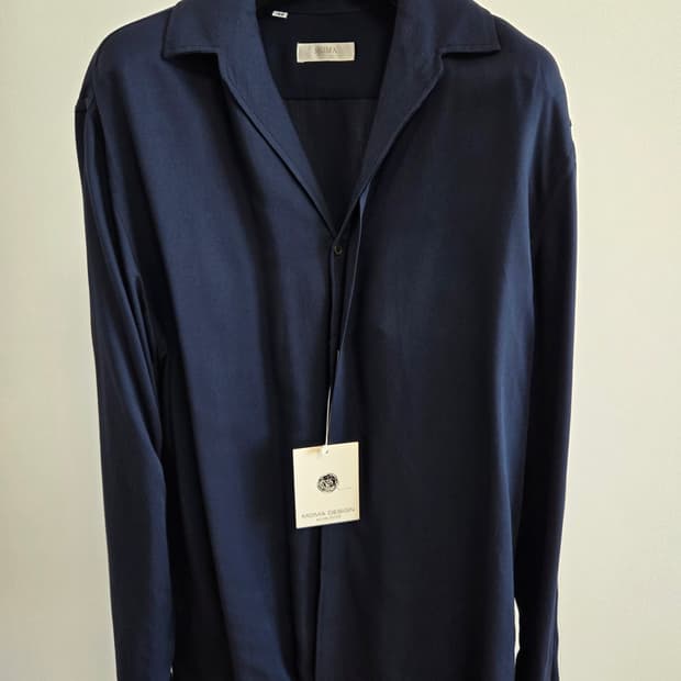 (새제품) 모바디자인 오픈카라 셔츠 48(100~105)