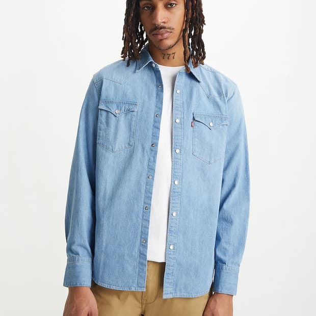 리바이스 바스토우 웨스턴 데님 셔츠 M