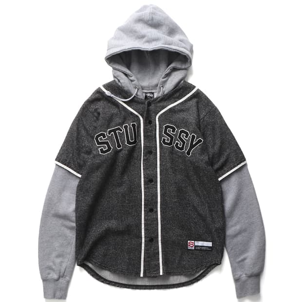 STUSSY Layered Baseball Hoodie