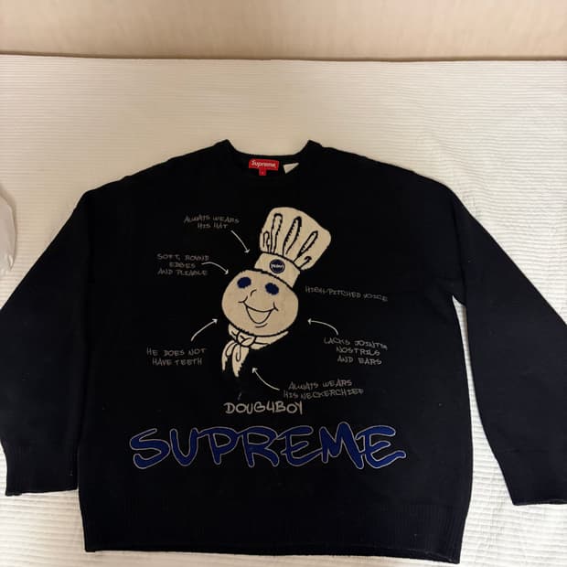 슈프림 도우 니트