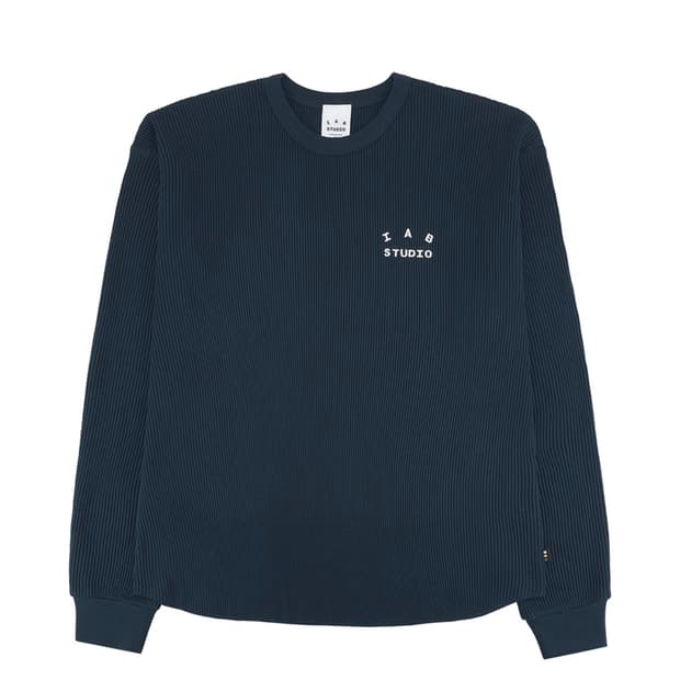 아이앱 스튜디오 아이앱 와플 롱슬리브 네이비