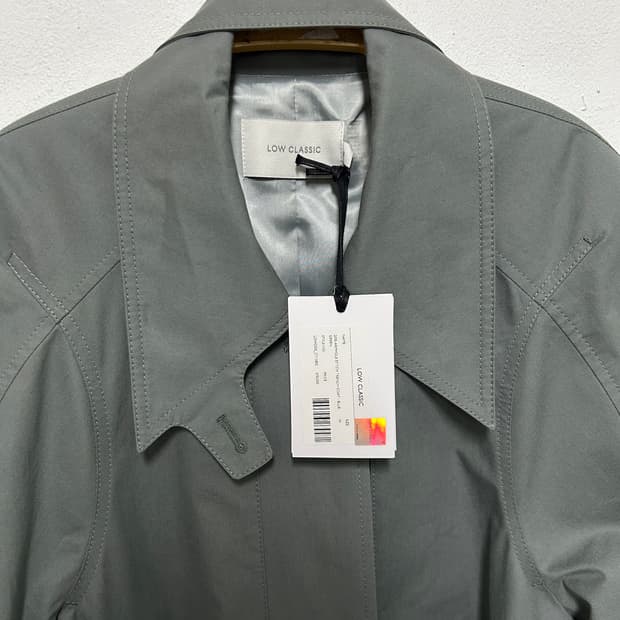 로우클래식 암홀 스티치 트렌치 코트 블루 M