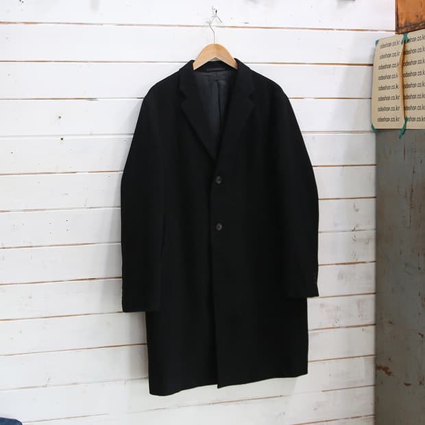 (착용컷) 유니클로 울 캐시미어 싱글 코트 (남성용 105)