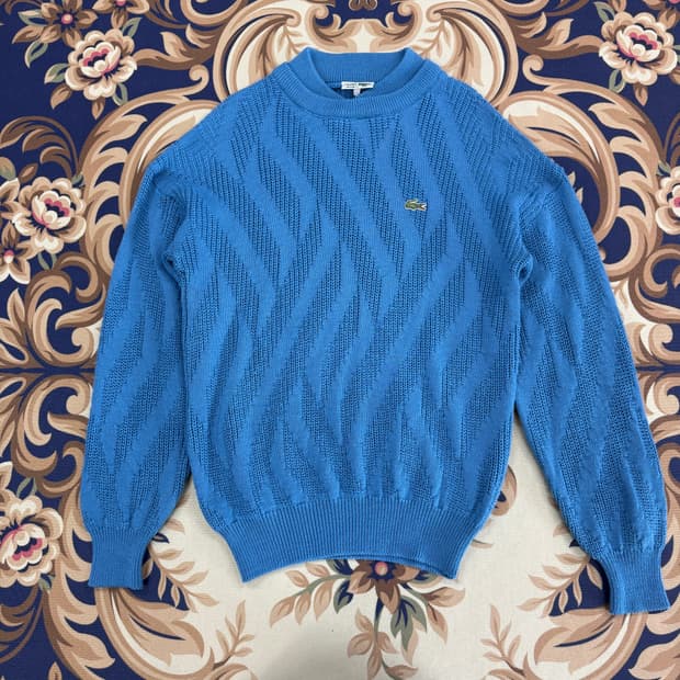 (M)90s 라코스테 Lacoste 니트(블루)