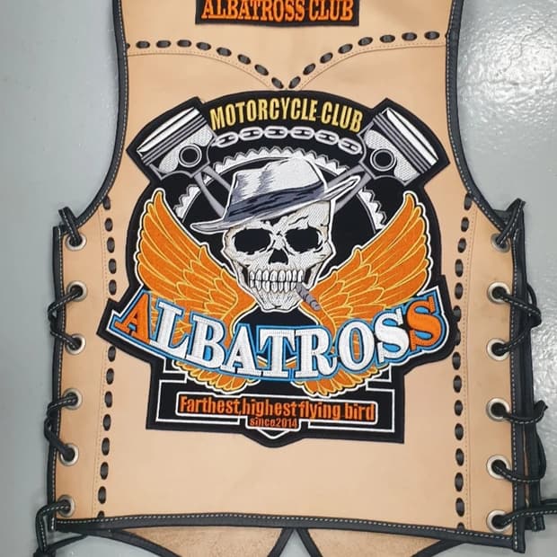 바이크가죽조끼 Albatross 