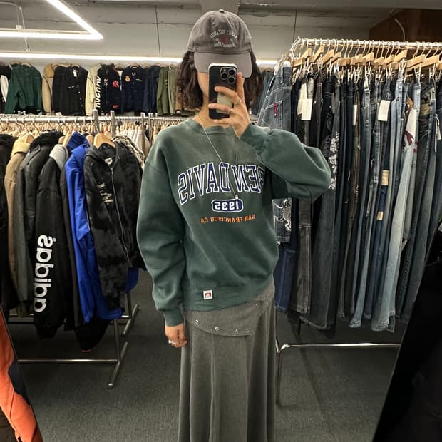 M)벤 데이비스 vintage 1935 샌프란시스코 카우치 로고 스웻셔츠