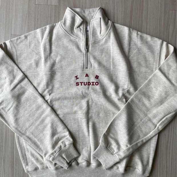 [새상품] 아이앱 스튜디오 하프 집업