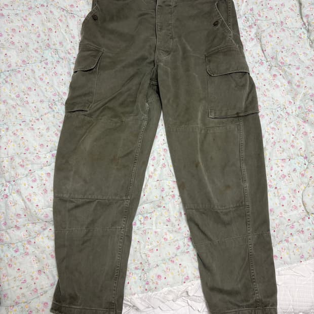 70s 프랑스군 M-64 보급 카고 팬츠