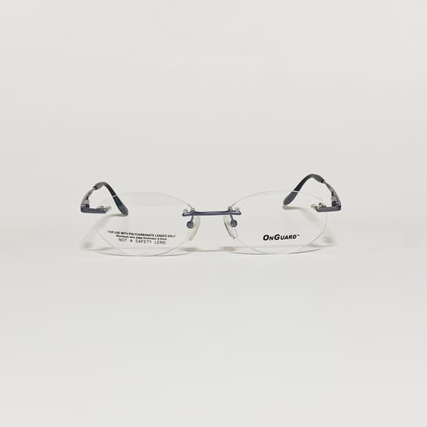 919 데드스탁 무테 슬림 라운드 오벌 초경량 블루 빈티지 픽키안경