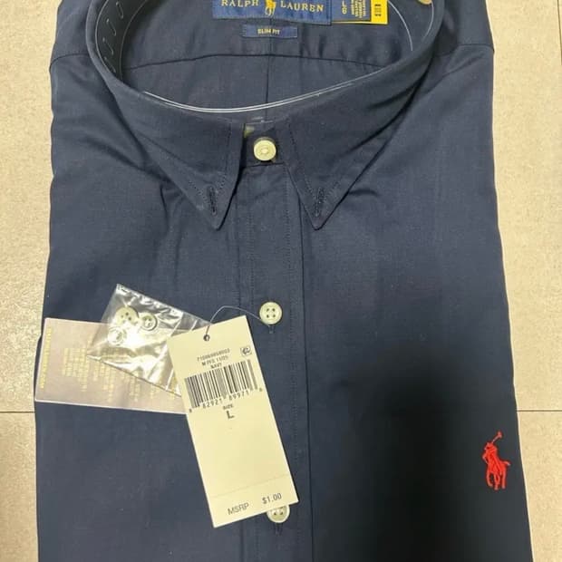 폴로 남성 셔츠 네이비 L 새상품