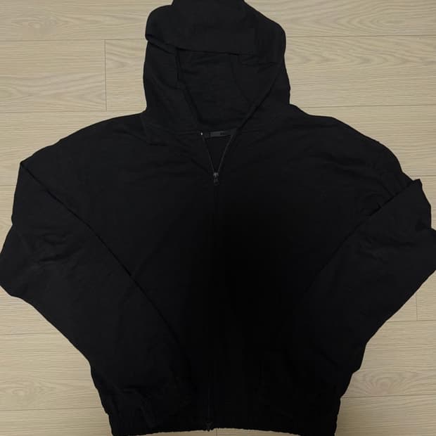 다이브인 SLUB CROP HOOD ZIP-UP 