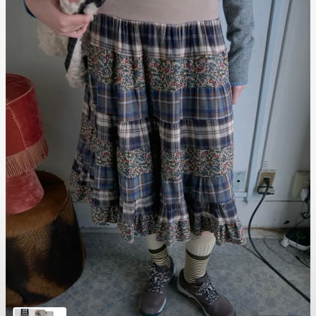 노컨텐츠 멀티웨이 튜브 스커트 베이지