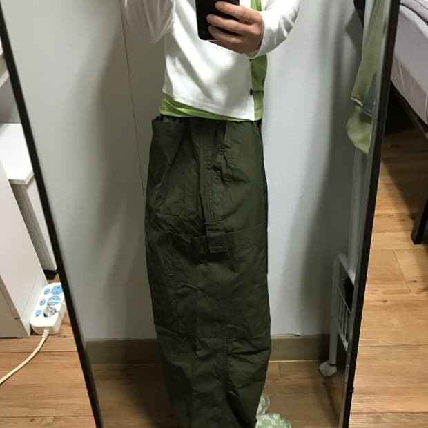 카키 카고팬츠