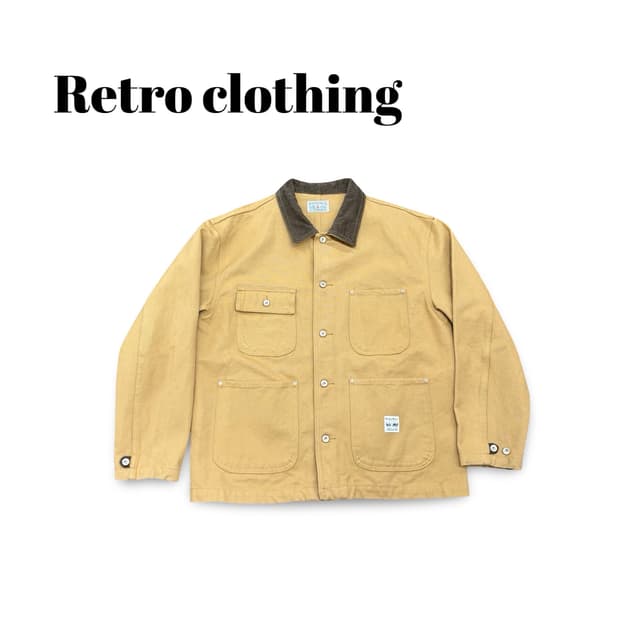 (100)레트로클로딩워크초어자켓