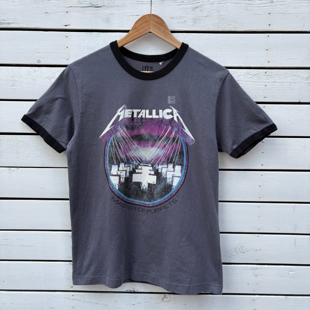 Metallica 메탈리카 x 유니클로 반팔 링거티 (새상품)