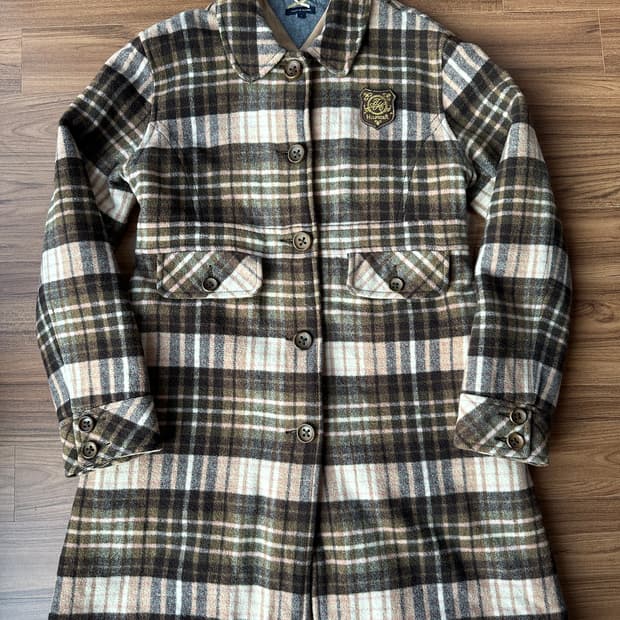 타미힐피거 걸스 체크 코트 16(85)