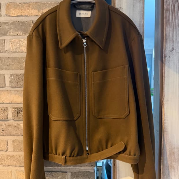 르메르 울 블루종 48 브라운