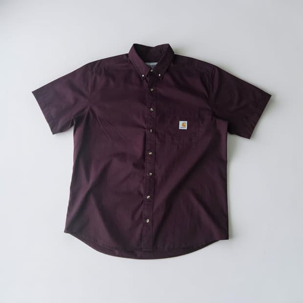 칼하트 면 오버핏 반팔셔츠 L