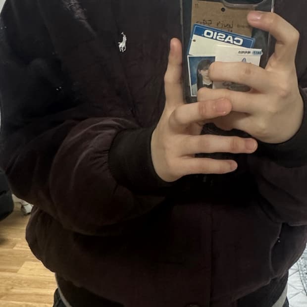 폴로 갈색 자켓