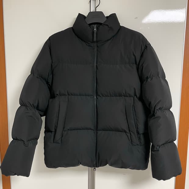 무신사스탠다드 다운 푸퍼 숏 패딩 자켓 블랙 L사이즈