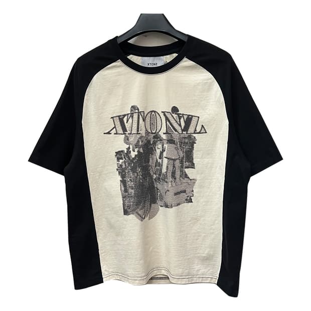 XTONZ 엑스톤즈 래글런 반팔티 M