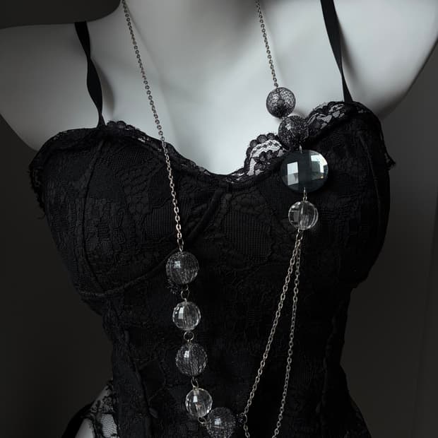 vintage Shadow Mesh Necklace