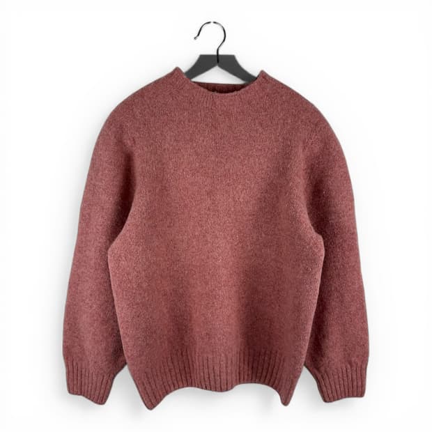  (무료배송)1) 아웃스탠딩 홀가먼트 울 니트 핑크