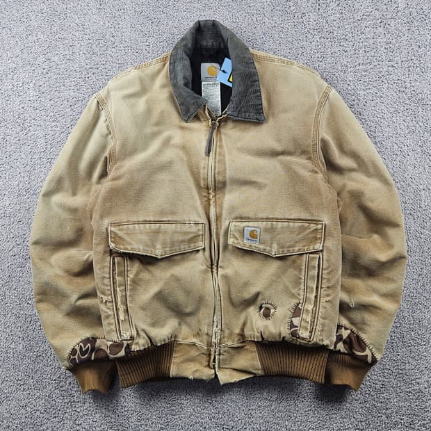 칼하트 J165 데저트카모 리페어 커스텀 워크자켓 ( M )/ 10595