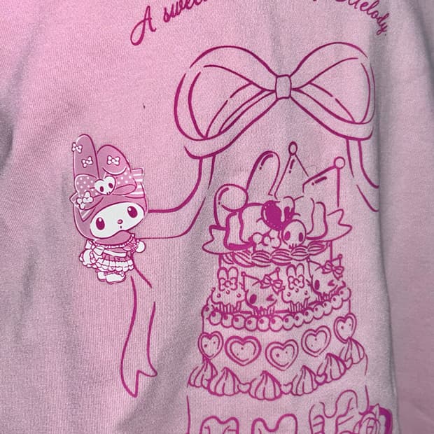 산리오 공식 마이멜로디 한정 후드집업