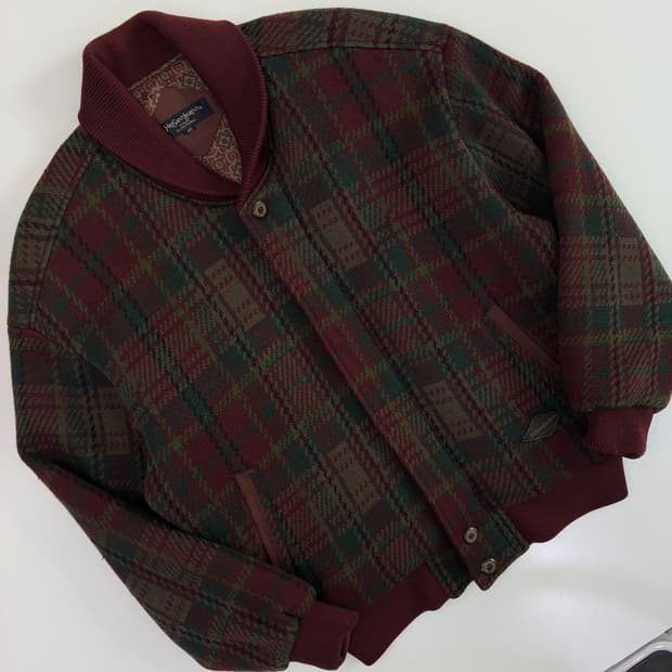 Ysl 입생로랑 YSL 그런지 울 패턴 블루종