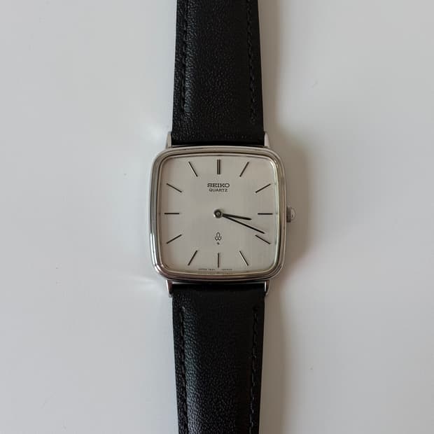 1980s Chariot Silver Square Quartz
