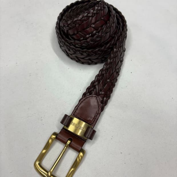 빈티지 노티카 위빙 웨스턴 가죽 벨트