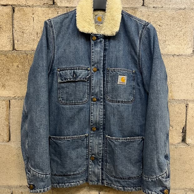 칼하트 쉐르파 피닉스 코트 데님 자켓