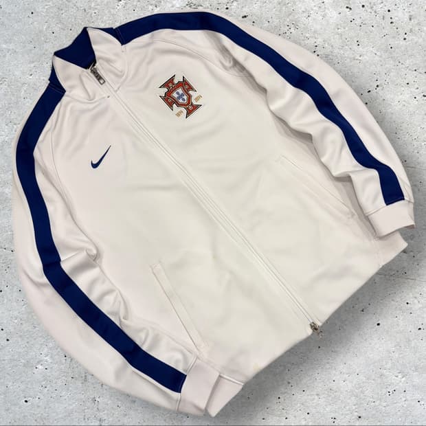 [M] 14s 나이키 포르투갈 트랙 자켓 져지 화이트 C128