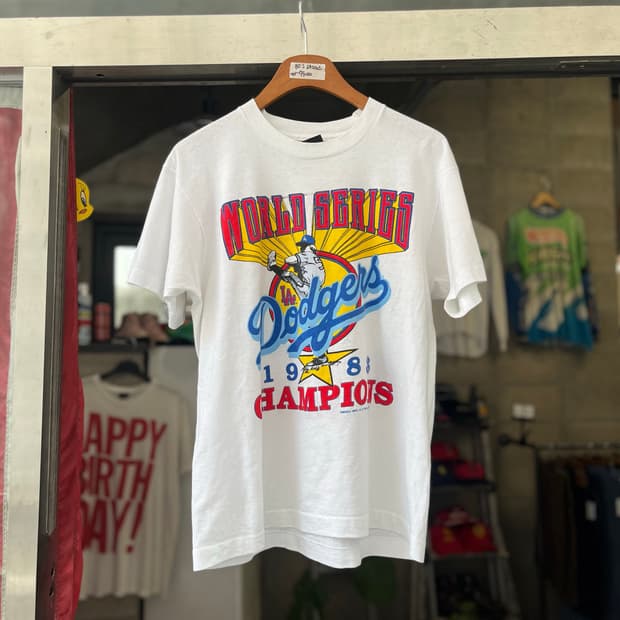 80s MLB LA다저스 프린팅 티셔츠 (95-100)