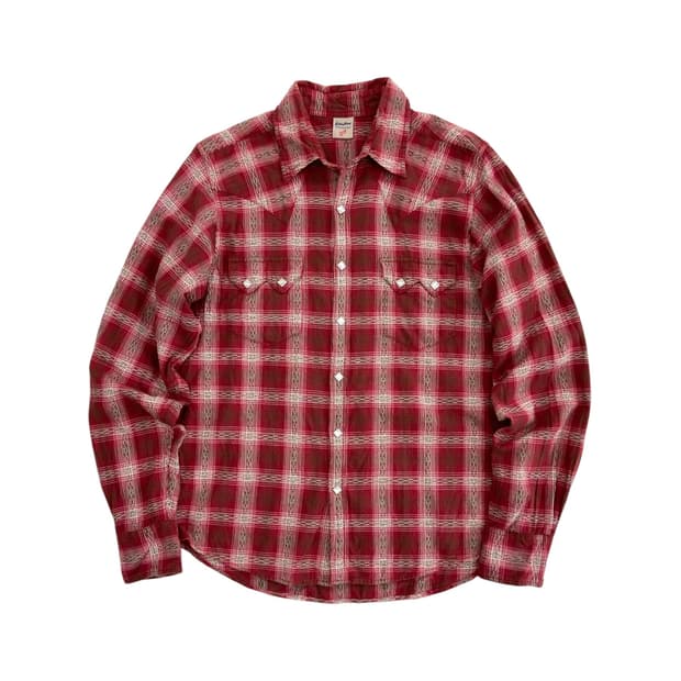 Golden Breed 체크 웨스턴 셔츠