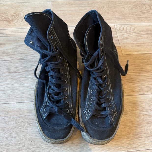 [41] 르메르 크레페솔 캔버스 하이탑 트레이너 스니커즈