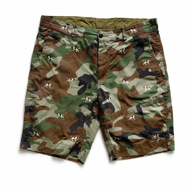폴로 랄프로렌 카모 자수 반바지 36"
