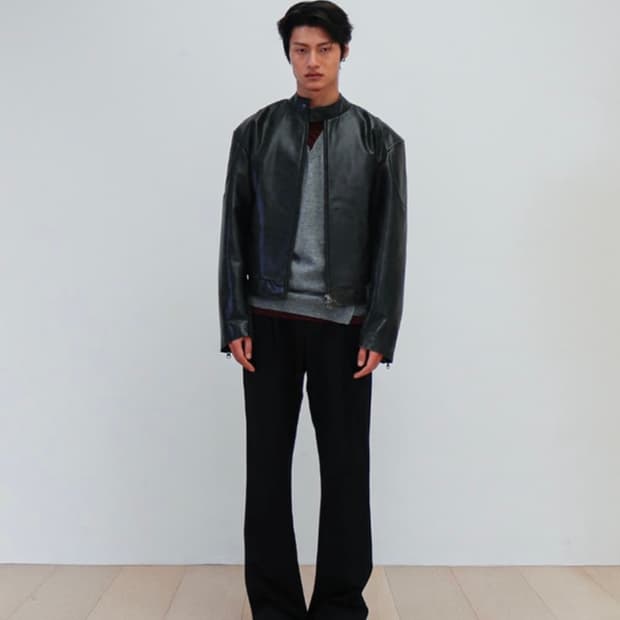 애니타임로익 바이커 레더자켓 L