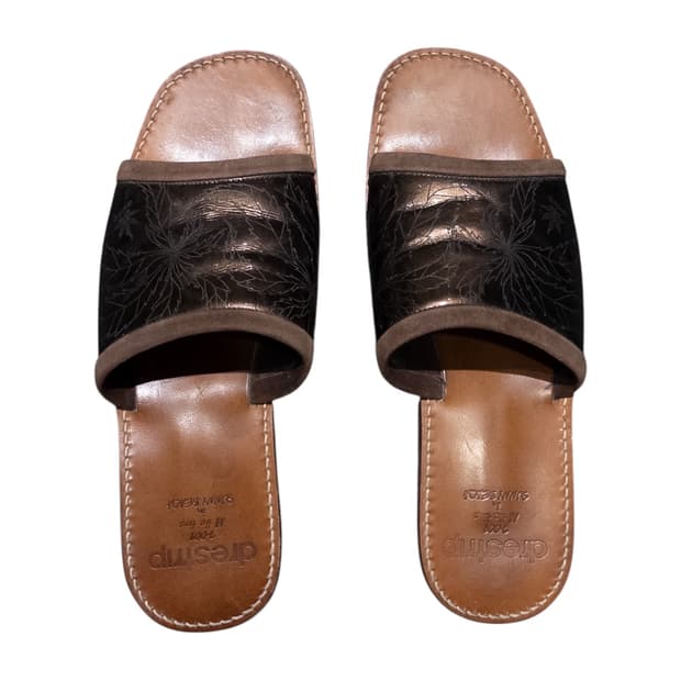 drestrip Sunny Beach Leather Slides