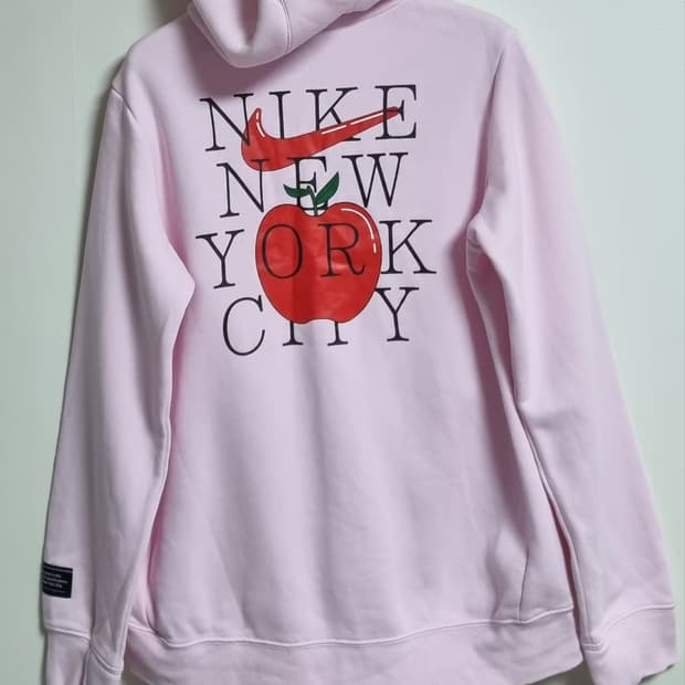 실측 S (55) 나이키 핑크 기모 후드티