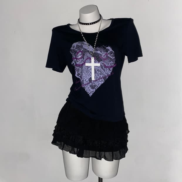 Heart Snake y2k T-shirt