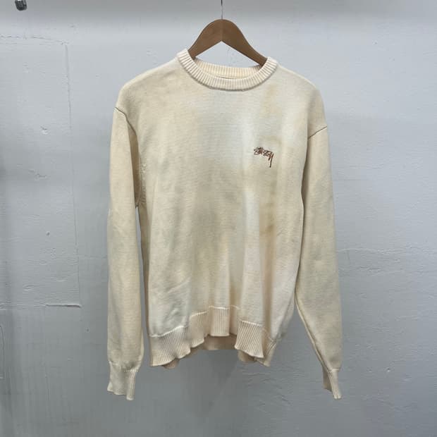 XL) STUSSY CARE LABEL KNIT