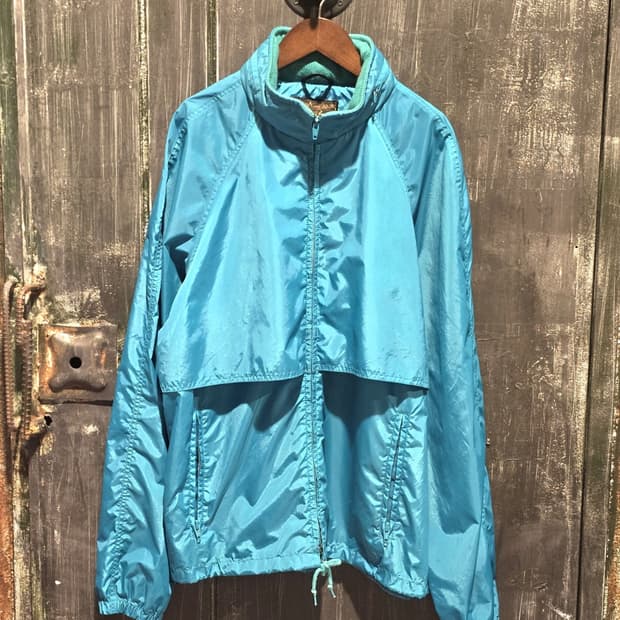 80s Eddie Bauer Teal Windbreaker Jacket
