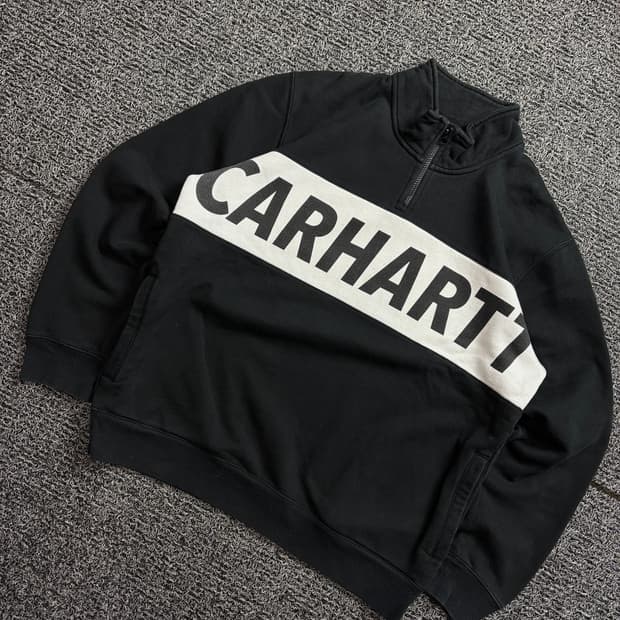 칼하트 WIP 피그먼트 레트로 하프집업 스웻셔츠 2044