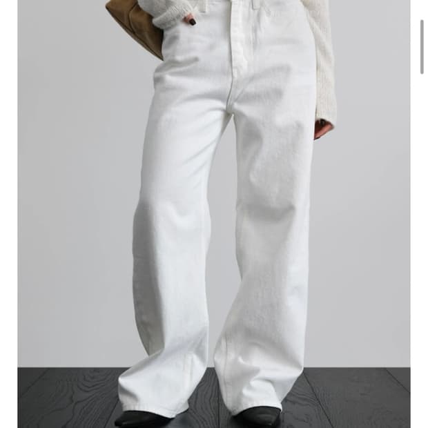 어텀 화이트 팬츠 