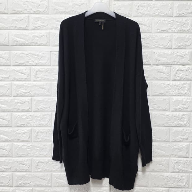 택포// DKNY 도나카란 블랙 롱 가디건 Free