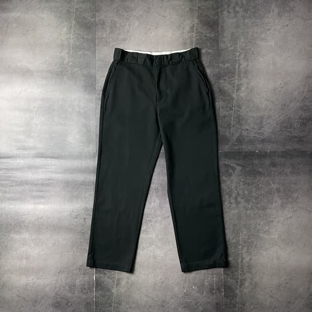 DICKIES 디키즈 빈티지 블랙 코튼 치노 팬츠 A00811