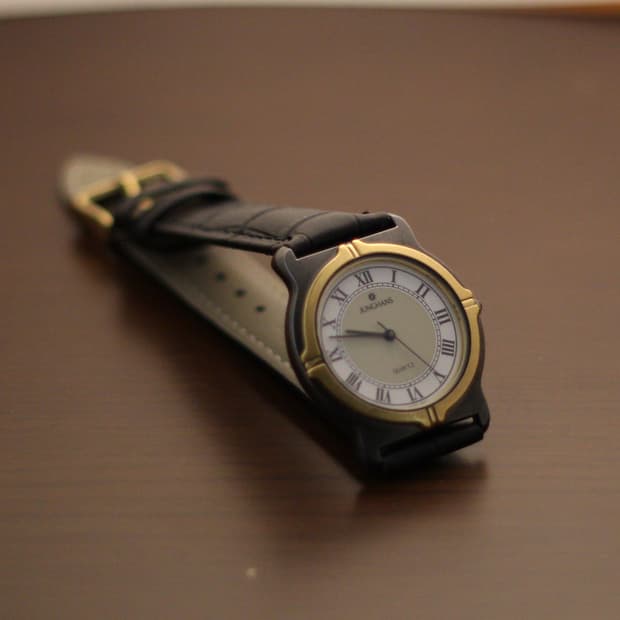 [Junghans] 융한스 투톤 로만 다이얼 빈티지 시계